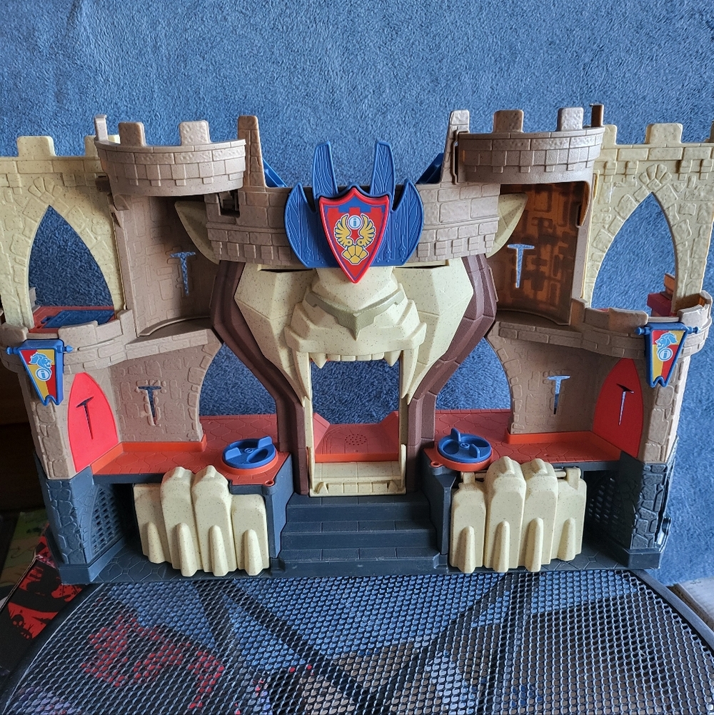 Fisher-Price Blue, Tan & Red Castle Fortress Playset